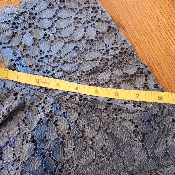 Baltic Born Venice Lace Maxi Dress Crossover Neck Blue Size Large - Picture 12 of 12